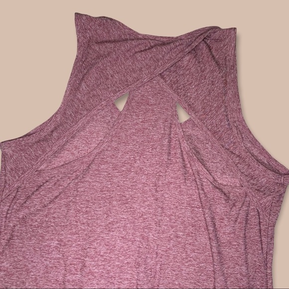 Marika (L) Racerback Tank Top in Heathered Red - Picture 3 of 7